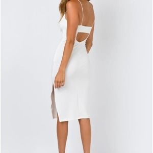 Princess Polly Size 4 White Slip Mini Dress